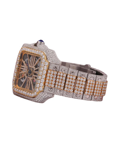 Full Stainless Steel Plated Smart Dial Quartz Watch in Yellow Gold Anniversary And Wedding Gift For Women's