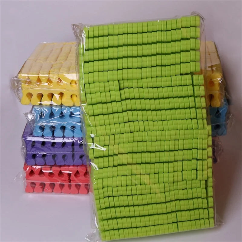 50/100/500pcs Pink Sponge Finger Toe Separators Nail Polish Feet Care Toe Separators Manicure Pedicure Nail Art Tool Wholesale