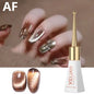 XEIJAYI Sparkling Glass Bead Cat Eye Gel Nail Polish Reflective Magnetic Gel Nude Color uv Permanent Seedling Varnish Nail Art