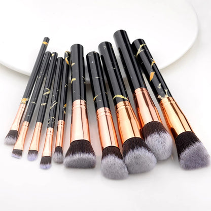 10PCS Makeup Brush Set Professional Super soft detail brush Blush Brush Foundation Concealer Eyeshadow Brush