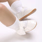 Toddler Girls' Fashionable Bowknot Princess Shoes, Comfortable Soft Mary Jane Flat Shoes Suitable For Parties And Various Activi