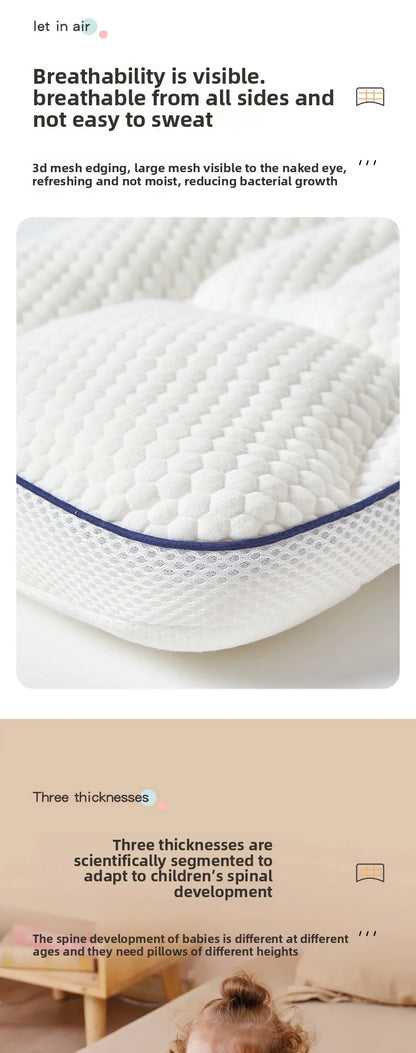 1-16 Years Kids Pillow Neck Protection Children's Partition Pillows Baby Bedding Kindergarten All Seasons Kids Sleeping Pillow