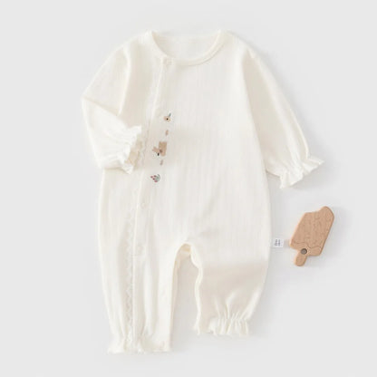 Baby Spring Pullover Jumpsuit Pure Cotton Long Sleeved Hoodie Baby Clothes for Boys and Girls Autumn Clothes for Outdoor Clothes