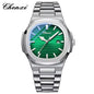 CHENXI 8222 Fashion Couple Quartz Watch Waterproof Night Light Date Stainless Steel Strap Casual Date Men's and Women's Watch