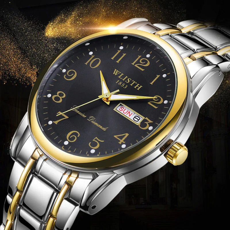 Luxury Women Watch Quartz Watch Digital Wristwatch Waterproof Calendar Luminous Watch Fashion Business Light Man Clock Watches
