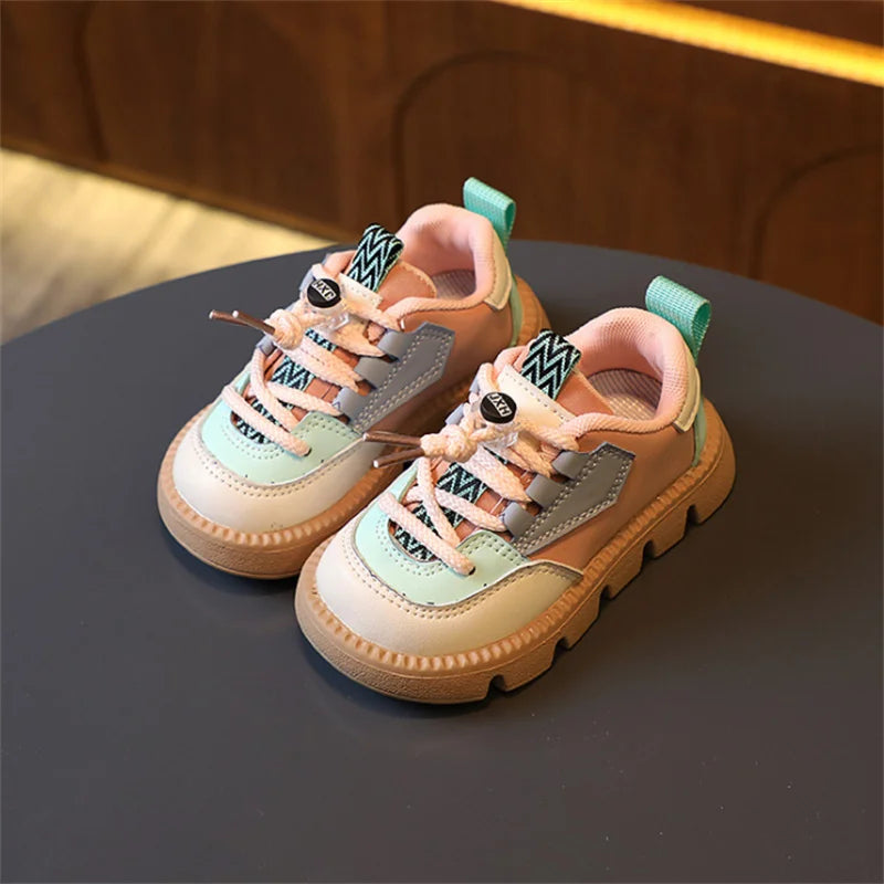 DIMI Autumn New Children Shoes Pu Leather Kids Sneakers  Baby Toddler Shoes Comfortable Soft Boys Girls Casual Shoes