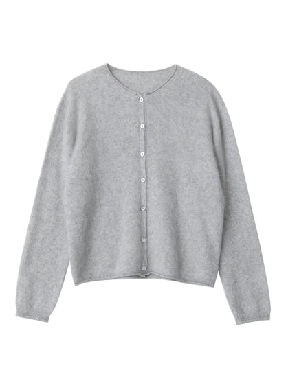 CHIC VEN New Women Knitted Cardigan Solid Long Sleeved Single-breasted Loose Casual Oversize Female Sweater Autumn Winter 2026