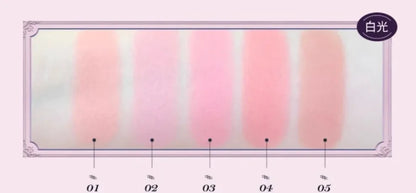 Flower Knows Strawberry Rococo Embossed Blush Fine Powder Makeup Smooth Long Lasting Blusher Waterproof Blush Maquiagem