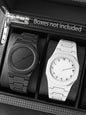 Men's Silicone Quartz Watch Casual Set Birthday Gift for Father No Box Included Fashionable Timepiece for Casual Wear