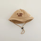 New Embroidered Letter Baby Bucket Hats Spring Sunhat Fishing Hat Sunshade Visor Boy Girl Outdoor Fashion Beach Cap For 6-24M