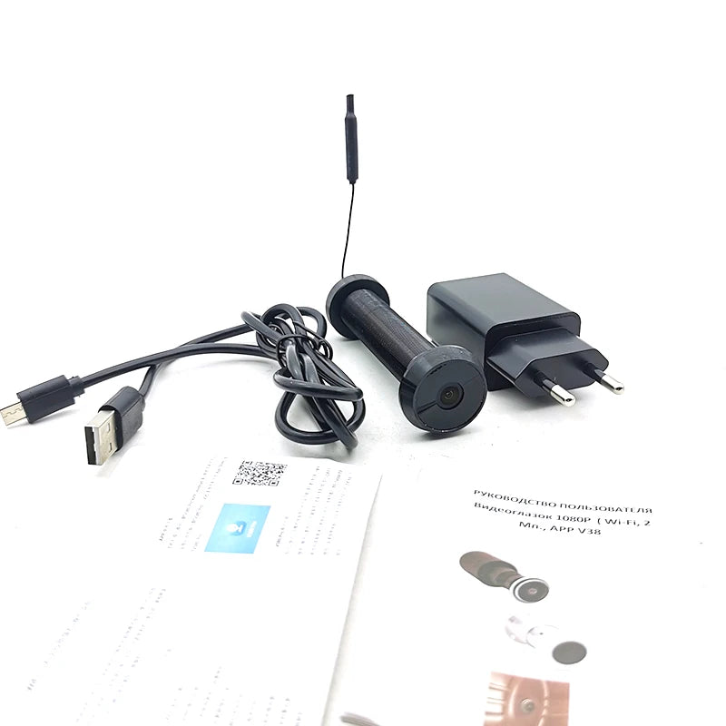 Peephole No Expansion Hole Diameter 16mm 1080P Wide Angle Cat Door Eye Hole Camera Security Wifi Mini IR Wireless Camera Viewer