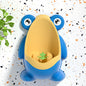 Boys Potty Training Urinal, Frog Design with Spinning Aim Target, Wall Mount Standing Pee Trainer for Toilet, Easy Clean