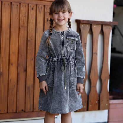Barcali 26AW Kids Washed Corduroy Clohes Girl Set Long Sleeves Dress Toddler Set Baby Outfits Boys Sweatshirts Soft Cotton