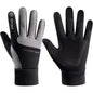 Men Winter Outdoor Warm Full Finger Gloves Waterproof Anti-Slip Touch Screen Compatible Cycling Sports Gloves Thickened Warm