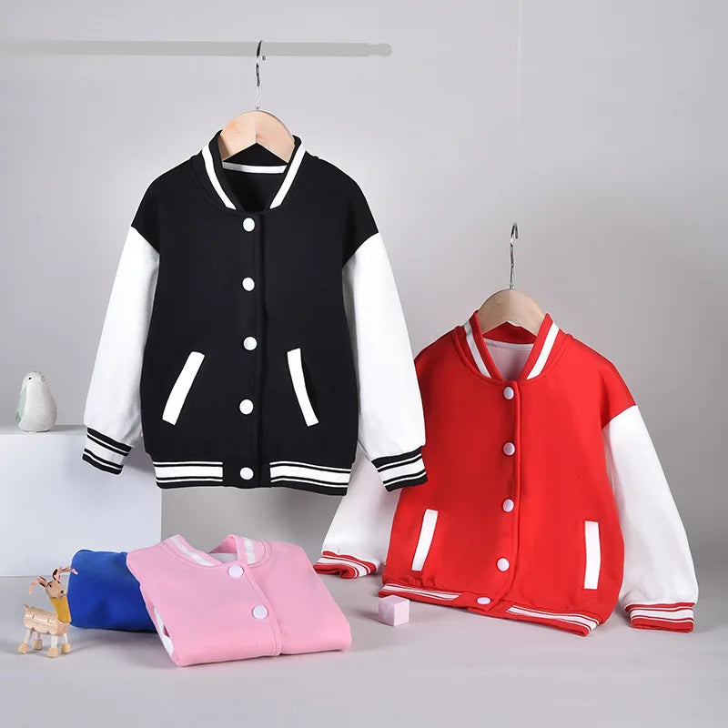 Personalized Printed Jackets, Baseball Jerseys, Customized Jackets For Children With Unique Names And Ages