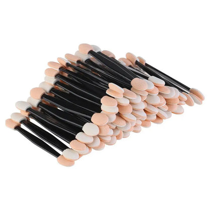 10/30/50/200/500/1000pcs Double Ended Sponge Nail Art Powder Brush Multifunctional Eyeshadow Brush Portable Makeup Manicure Tool