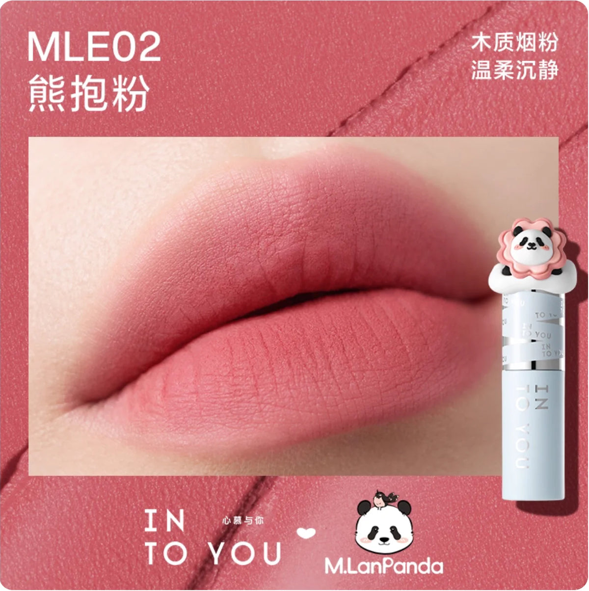 INTO YOU Lip Mud Heroine Matte Velvet Lip and Cheek Dual-use Lip Mud Soft Fog Smooth Blush INTOYOU Lip Lipstick Makeup
