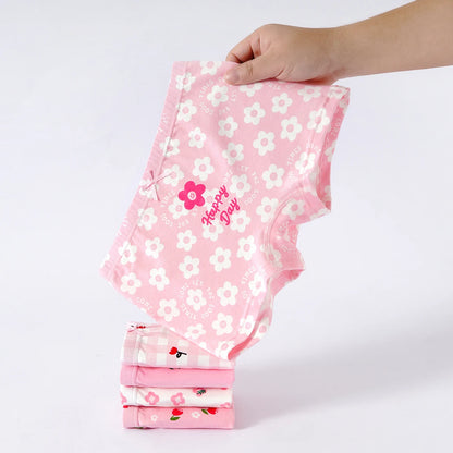 Girls' Underwear Cotton Shorts Children's Cartoon Shorts 5-Pack