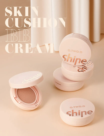 O.TWO.O Air Cushion BB Cream 3 Colors Fuller Coverage Waterproof Long-lasting Concealer Cushion Compact With Puff Face Makeup