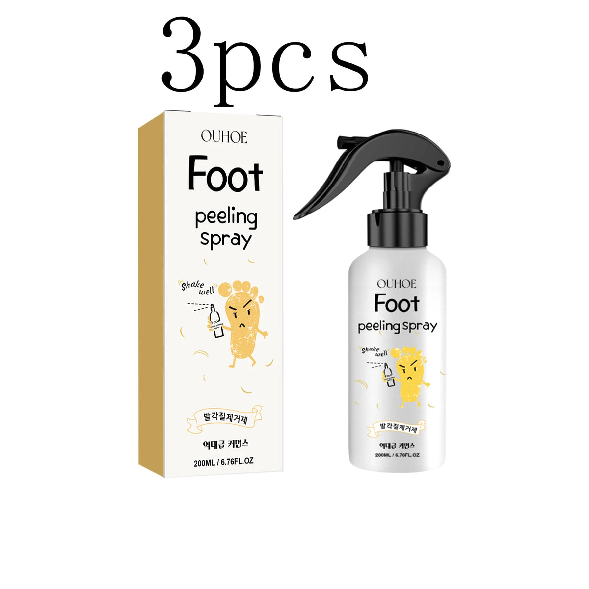 Foot exfoliating spray: repairs, brightens, removes dead skin, calluses, and repairs dry cracks. Foot whitening and care spray.