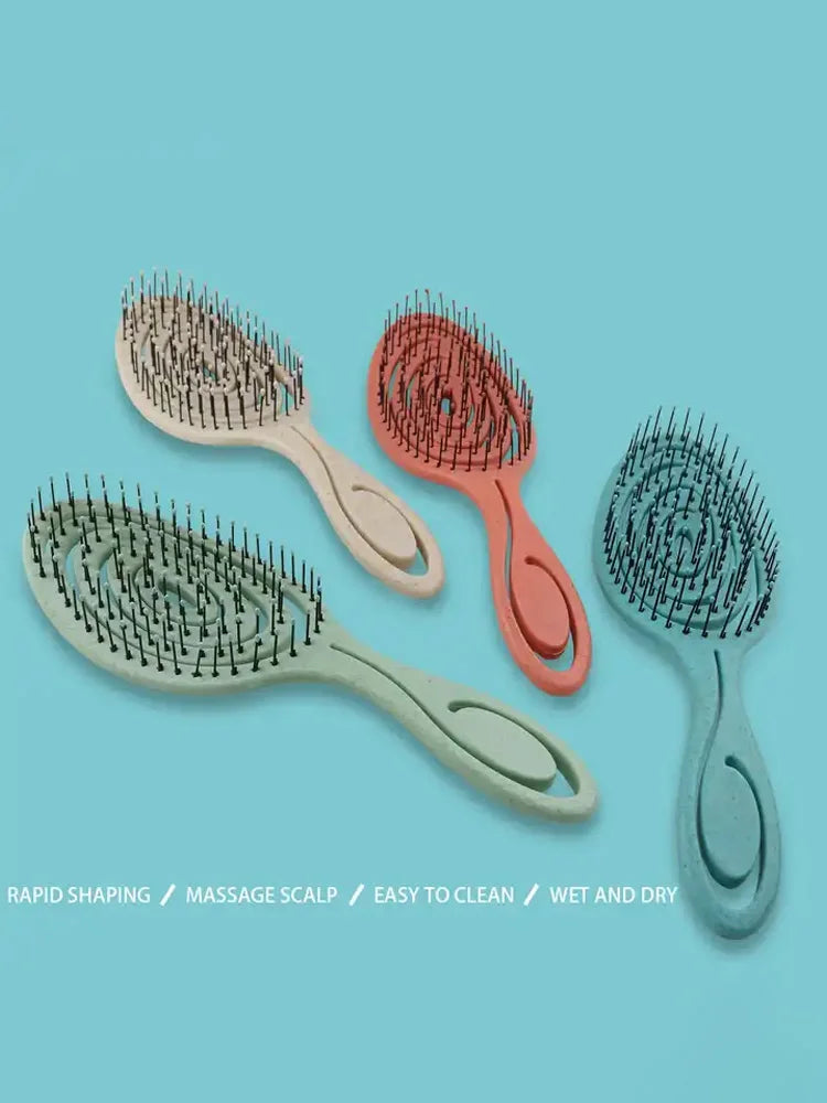 Hair Massage Comb Bristle Nylon Hairbrush Curly Detangle Hair Brush for Salon Hairdressing Tools