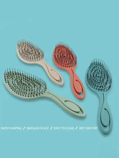 Hair Massage Comb Bristle Nylon Hairbrush Curly Detangle Hair Brush for Salon Hairdressing Tools