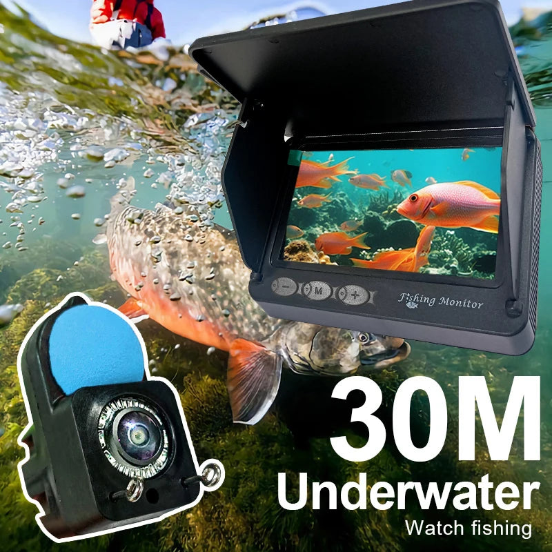 1080P HD Camera  Underwater Fishing Camera Infrared Lights Portable Ice Fishing Fish Finder Camera 15M & 30M For Lake Fishing