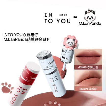 INTO YOU Lip Mud Heroine Matte Velvet Lip and Cheek Dual-use Lip Mud Soft Fog Smooth Blush INTOYOU Lip Lipstick Makeup