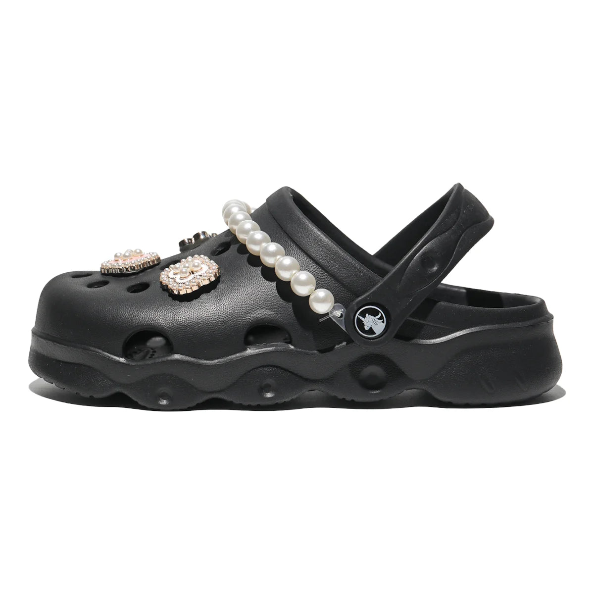 Kids' Glitter Clog, Lightweight EVA Garden Shoes, Waterproof Non-Slip Sandals, Comfortable Slip-On Shoes for Indoor Outdoor 1214