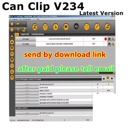 New Can Clip V234 Latest Software For Renault Can Clip OBD2 Diagnostic software+Reprog V191+Dialogys V4.72 Auto Repair Software