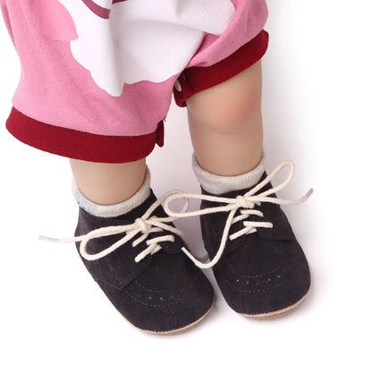 Newborn Baby Shoes Baby Boy Girl Shoes Classic Leather Rubber Sole Anti-slip Toddler First Walkers Infant Girl Shoes Moccasins