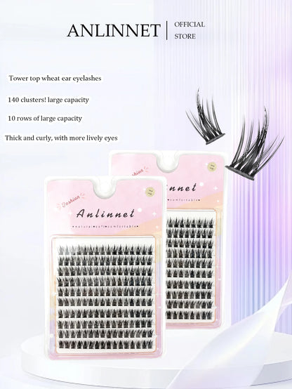 Large Capacity Wheat Ear Fake Eyelashes Anime Eyelashes Natural Eyelashes Cosplay Single Cluster Fake Eyelashes Beginner Makeup