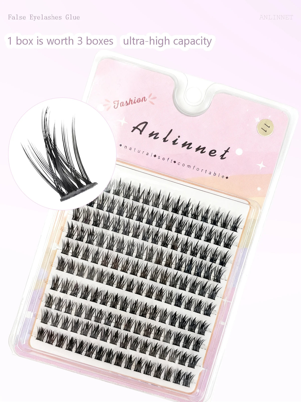 Large Capacity Wheat Ear Fake Eyelashes Anime Eyelashes Natural Eyelashes Cosplay Single Cluster Fake Eyelashes Beginner Makeup