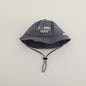 New Embroidered Letter Baby Bucket Hats Spring Sunhat Fishing Hat Sunshade Visor Boy Girl Outdoor Fashion Beach Cap For 6-24M