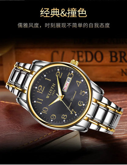 Luxury Women Watch Quartz Watch Digital Wristwatch Waterproof Calendar Luminous Watch Fashion Business Light Man Clock Watches