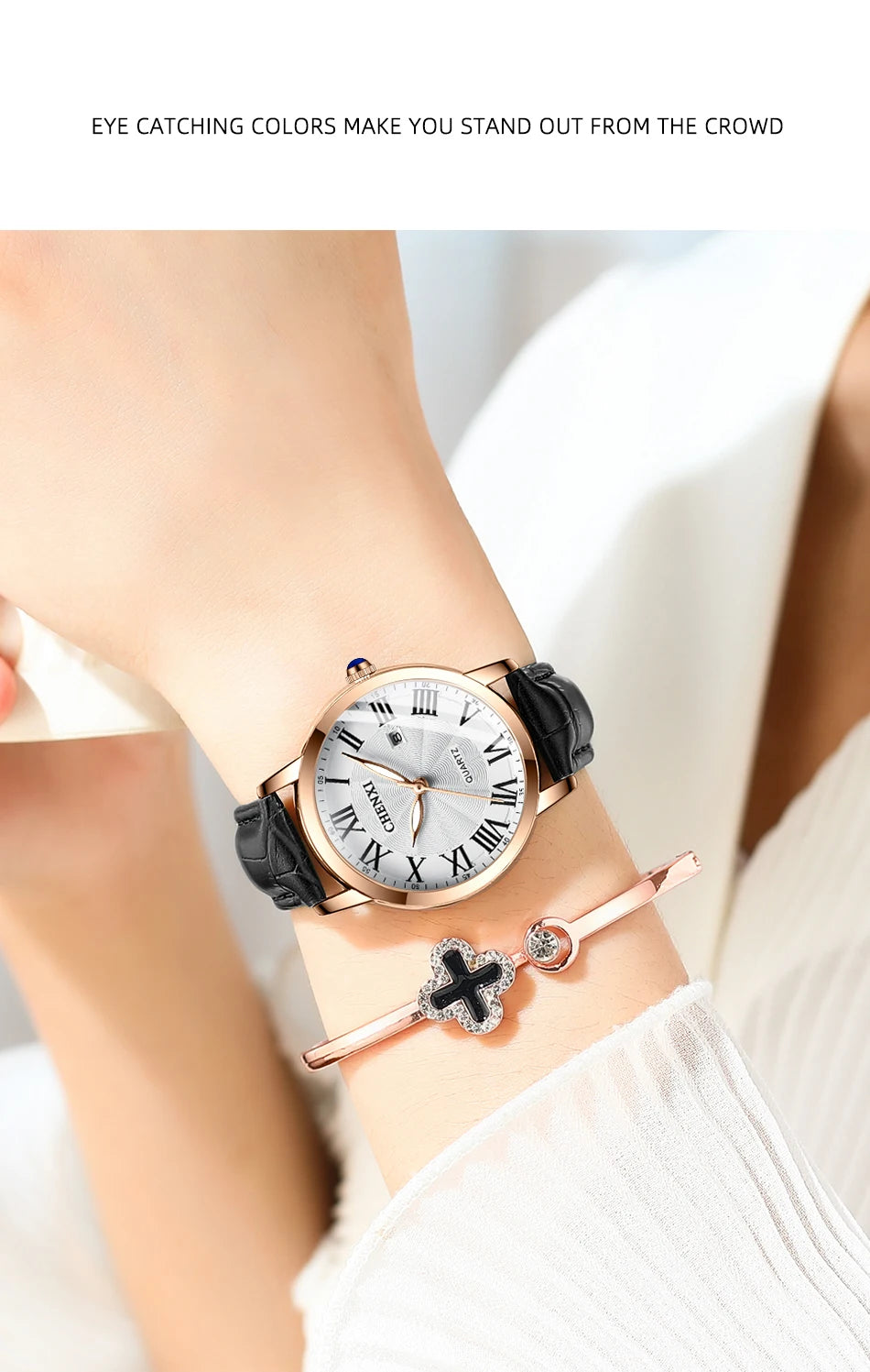 CHENXI New Women Watch Top Luxury Brand Waterproof Ladies Watches Fashion Dress Leather Quartz Wristwatches Relogio Feminino