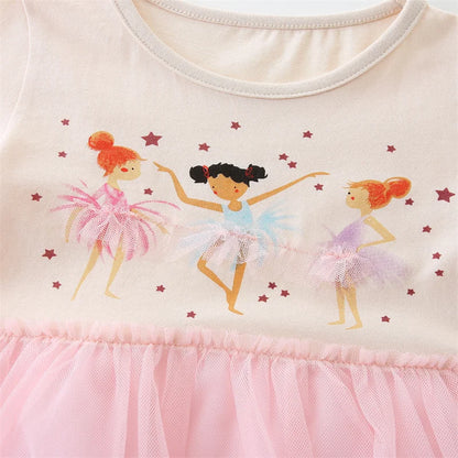 Jumping Meters Fairy Tale Summer Princess Girls Dresses Kids Vestidos Party Birthday Baby Clothing Embroidery Dress Wedding