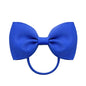 2.75 Inch Small Ribbon Bows With Elastic Hair Bands For Kids Girls Ponytail Solid Color Bowknot Hair Ropes Ties Hair Accessories