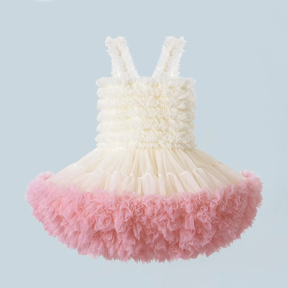 Girls Tutu Dress for Girls Baby Ball Gown Princess Party Vestido Casual Ruffled Bubble Photography Dresses Children Clothes L017