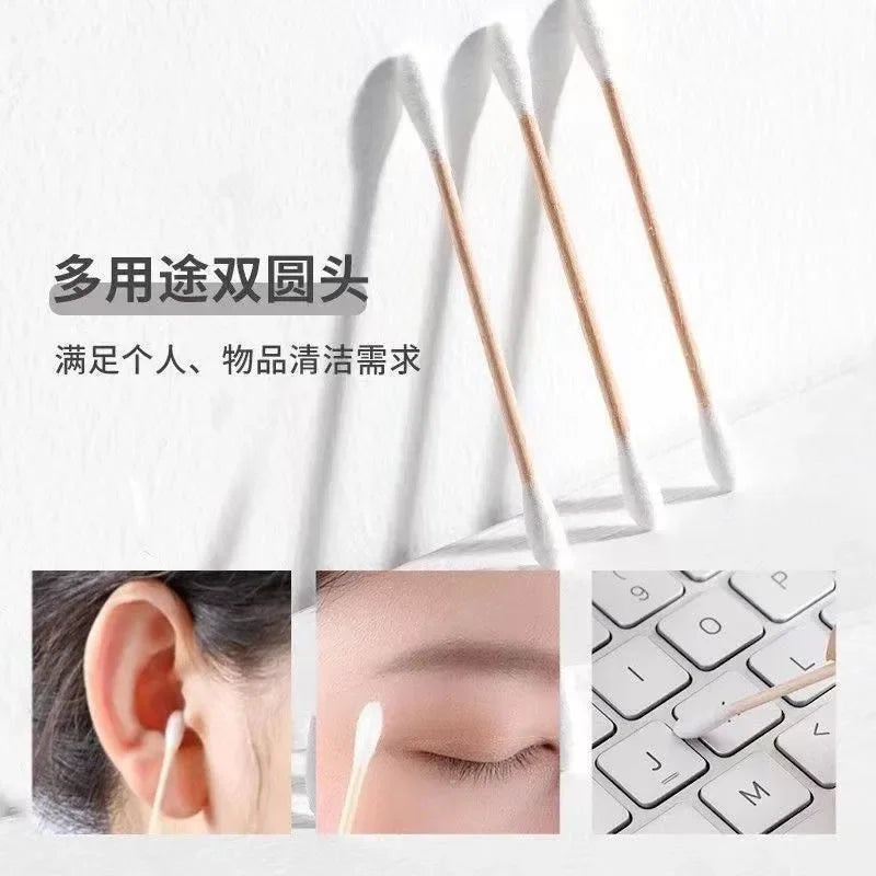 Wholesale 100/300/500/1000 pcs Double-Ended Cotton Swabs, Clean and Hygienic Baby Cotton Swabs, Ear Cleaning Sticks, Health Clea