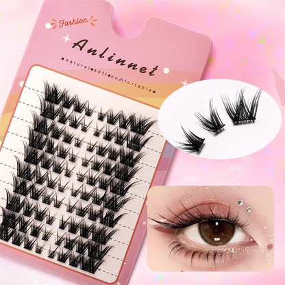 Large Capacity Wheat Ear Fake Eyelashes Anime Eyelashes Natural Eyelashes Cosplay Single Cluster Fake Eyelashes Beginner Makeup