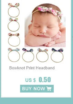 1 Piece Baby Headband Girl Bandage Ribbon Bowknot Infant Kids Hair Accessory Newborn Bow Crystal Toddler Band Headwear
