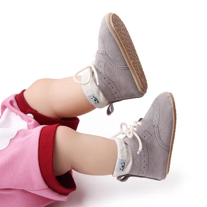 Newborn Baby Shoes Baby Boy Girl Shoes Classic Leather Rubber Sole Anti-slip Toddler First Walkers Infant Girl Shoes Moccasins