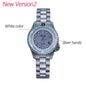 Horolo 30mm Women's Watches Japan Solar Movement Luminous Water Resistant Sapphire Stainless Steel Luxury Watch Gift For Wife