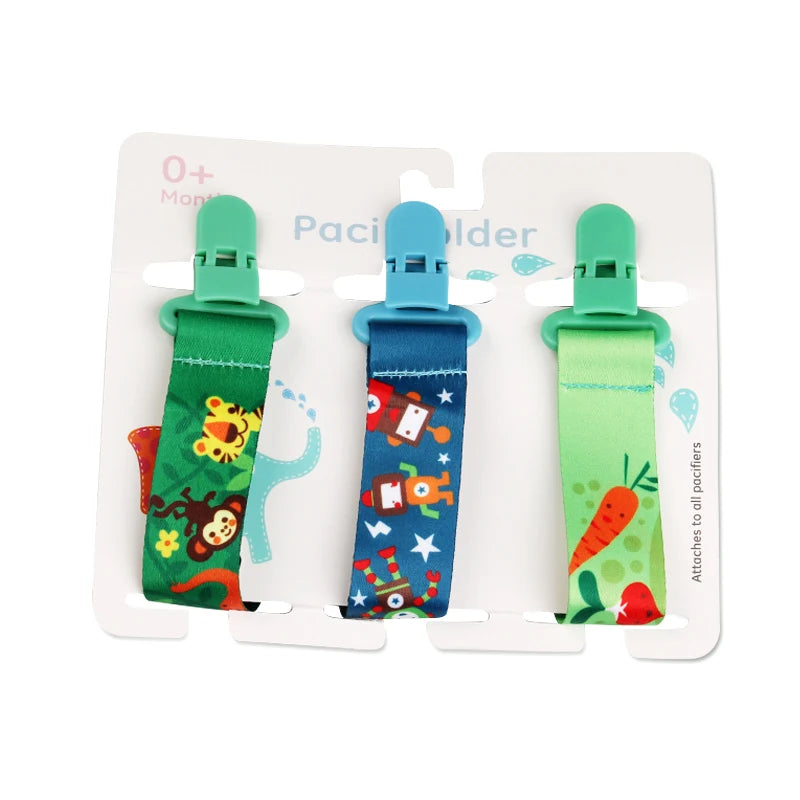 3 Pcs/Set Baby Pacifier Clips Pacifier Chain Dummy Clip Nipple Holder For Nipples Children Pacifier Clip Soother Holder Attache
