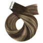 Moresoo Blonde Tape in Hair Extensions Human Hair Natural Straight Seamless Invisible Tape Remy Brazilian Hair for Beauty