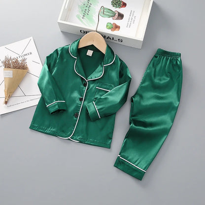 New Spring Autumn Baby Boys Clothes Set Children Pajamas Long Sleeved Shirt Pants 2Pcs/Sets Kids Girls Sleepwear Infant Costume