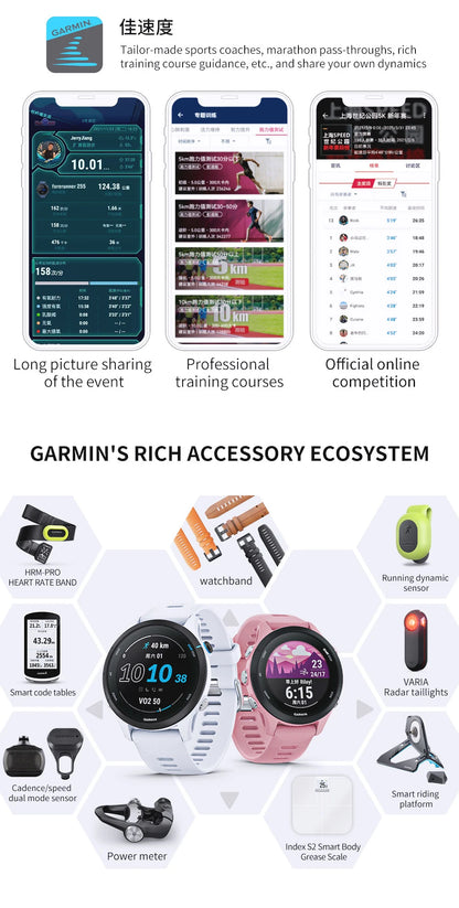 Garmin Forerunner 255 Running Riding SwimmingProfessional Triathlon Marathon Track and Field Training Outdoor Smartwatch