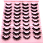 16 Pairs 3D Mink Lashes Natural False Eyelashes Dramatic Volume Fake Lashes Makeup Eyelash Extension Silk Eyelashes