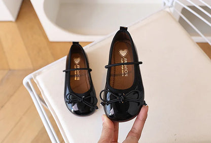 Children Flats Girls Shoes Spring Autumn Children Oxfords For Girl School Toddler Soft PU Leather Shoes Silver, Gold, Black